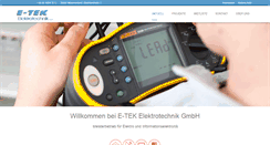 Desktop Screenshot of e-tek.de
