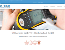 Tablet Screenshot of e-tek.de